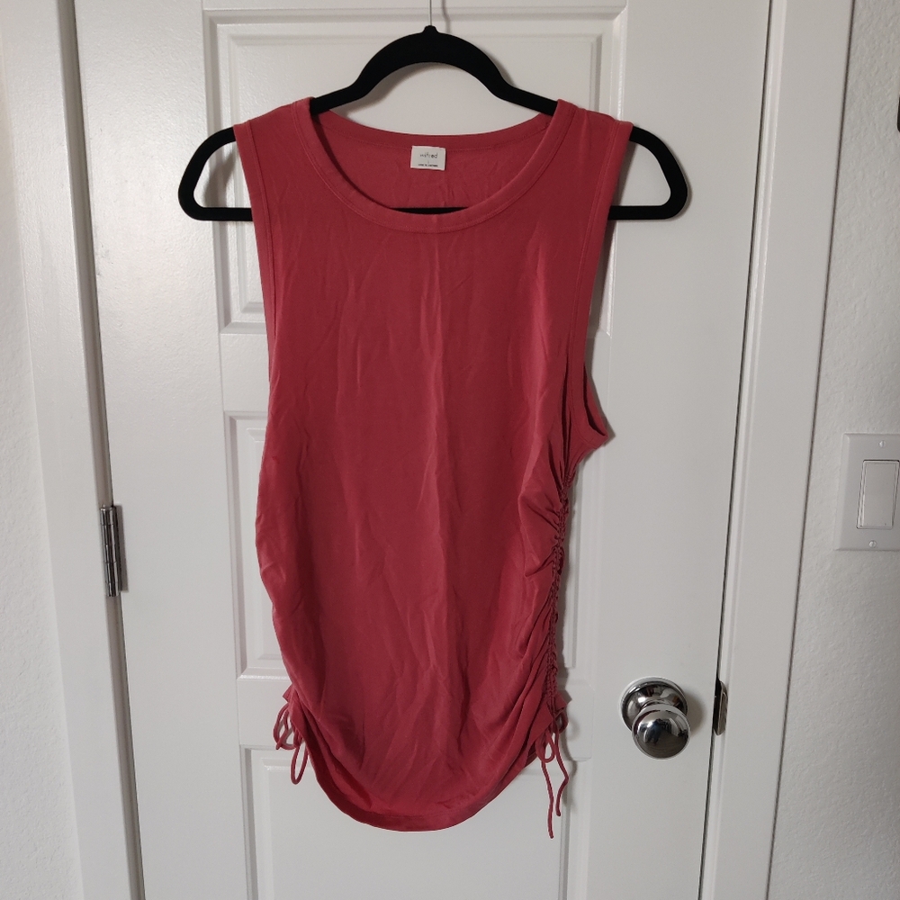 Wilfred Patsy Sleeveless Pink Top - Warm Sienna Red